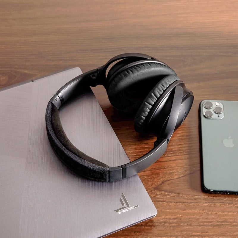 WC Wicked Cushions Upgraded Replacement Ear Pads for Bose QC35 & QC35ii (QuietComfort 35) Headphones & More - Softer Leather, Luxurious Memory Foam, Added Thickness, Extra Durability | Black - Image 3