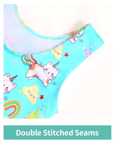 Nymphperi Leotard for Girls Gymnastics Size 5-6 Years Old Colorful Practice Outfits Kids Green Biketard 2 Pack - Image 4