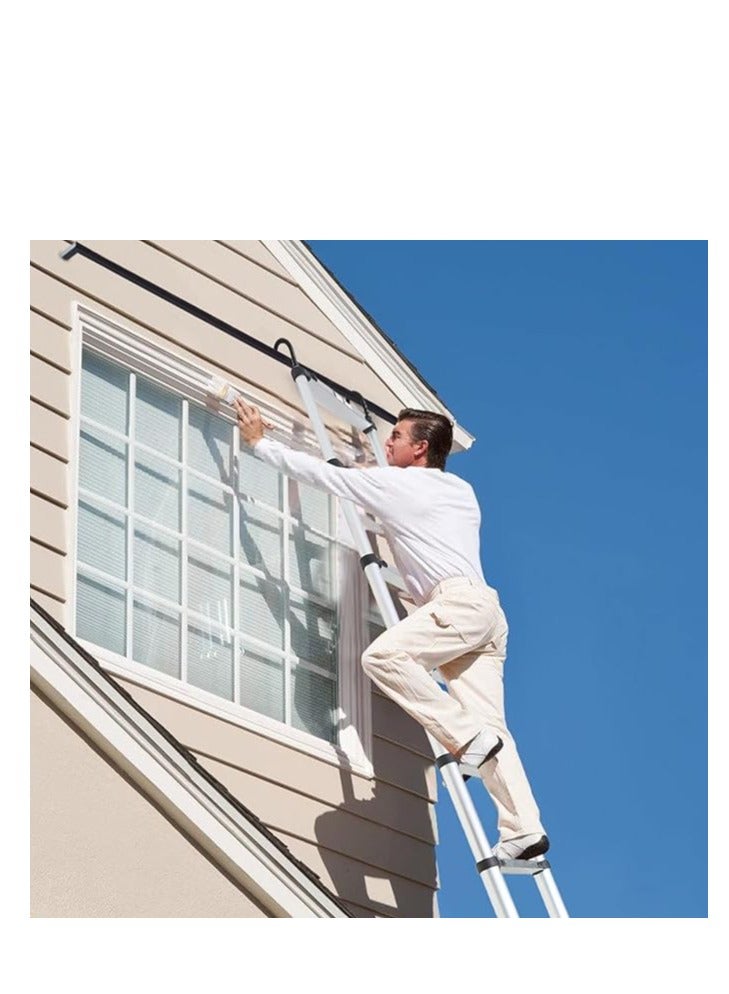 Telescopic Ladders Extendable Ladder 3.8 m Telescopic Ladder Trestle Ladder Large Applicability Attic Folding Scaffolding Ladder - Image 3