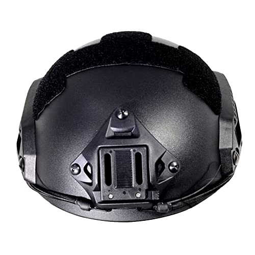 Lancer Tactical Medium - Large Industrial Durable ABS Plastic Constructed Maritime Helmet w/Adjustable 20mm Side Rail Adapter Padding Stickers NVG Shroud Bungee Retention Goggle Clip - Image 3