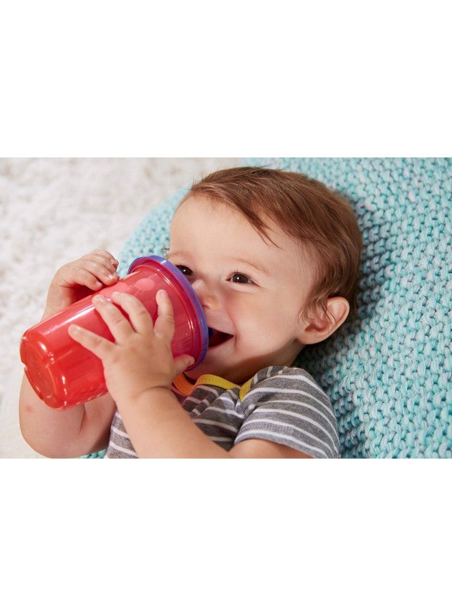 The First Years Take & Toss Spill Proof Sippy Cups - Reusable Toddler Cups - Rainbow - Kids Cups and Snap On Lids for Ages 9 Months and Up - 4 Count - Image 5