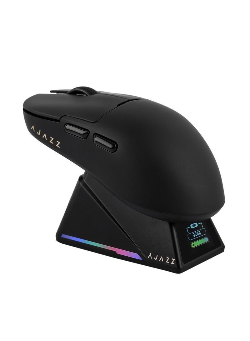 A-jazz AJAZZ AJ159apex Gaming Mouse Wireless Bluetooth Wired Tri-Mode Lightweight Office Mouse With Charging Base - Image 1