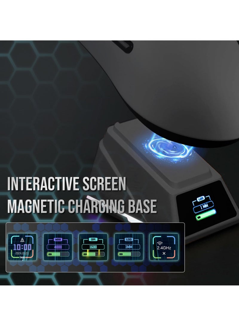 A-jazz AJAZZ AJ159apex Gaming Mouse Wireless Bluetooth Wired Tri-Mode Lightweight Office Mouse With Charging Base - Image 4