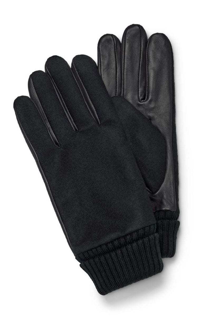 Tchibo Men 1 Pair Leather Hand Gloves, Black  - Image 2