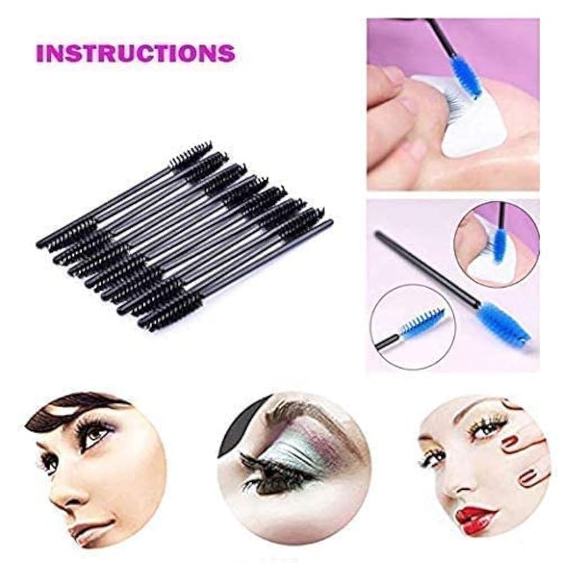 ShowTop 50 Disposable Mascara Eyelash Wands Brush for Eyelash Extension Eyebrow and Makeup - Image 4