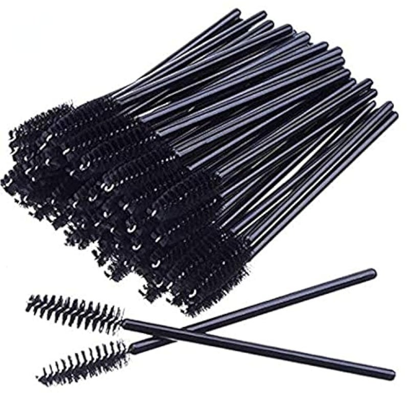 ShowTop 50 Disposable Mascara Eyelash Wands Brush for Eyelash Extension Eyebrow and Makeup - Image 1
