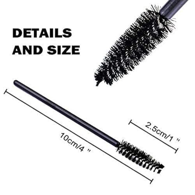 ShowTop 50 Disposable Mascara Eyelash Wands Brush for Eyelash Extension Eyebrow and Makeup - Image 2