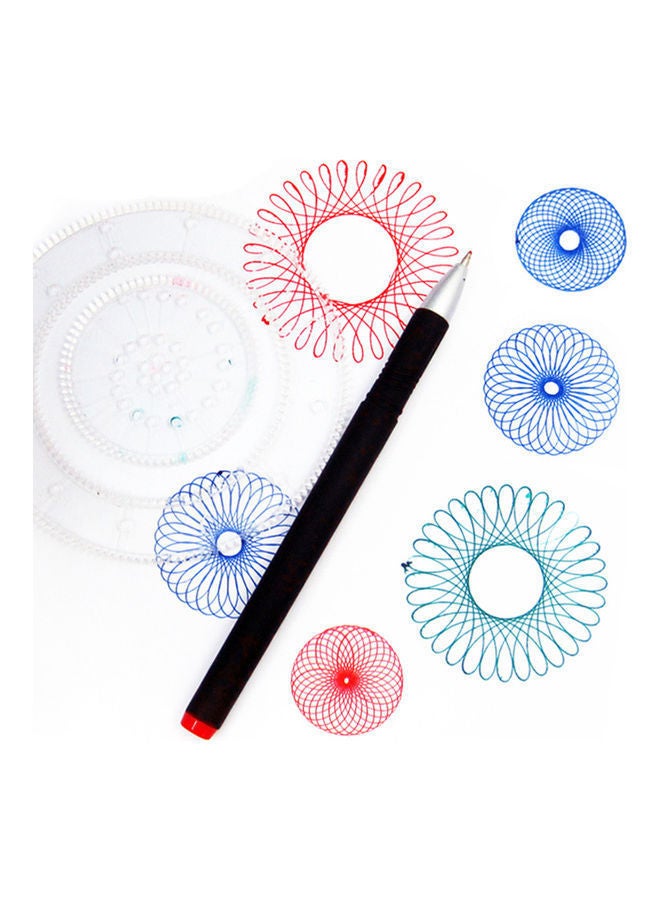 NIBEMINENT Multifunctional Flower Ruler Set White/Black/Red - Image 3