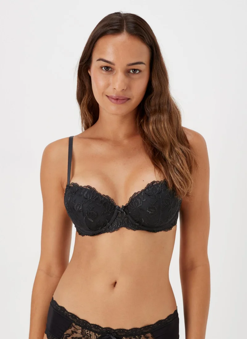 Matalan 2 Pack Embroidered Lace Bras