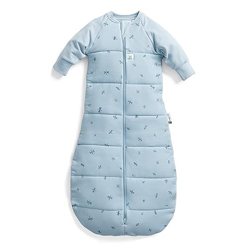 ergoPouch Jersey Sleeping Bag 3.5 TOG – Arms-Out Baby Sleep Sack, Ideal Transition from Swaddling, Slim Fit Keeps Baby Secure & Comfortable, Soft Breathable Fabric (3–12 Months, Dragonflies) - Image 1
