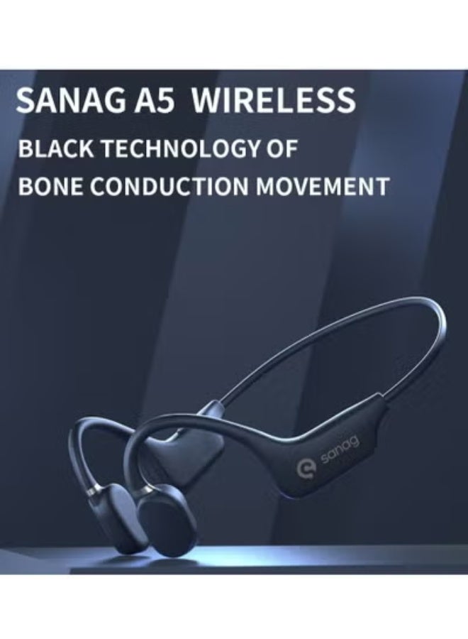 sanag A5X True Bone Conduction Earphone Open Ear Bluetooth Wireless Sport Headphones Waterproof Headset 3D Stereo Sound - Image 3
