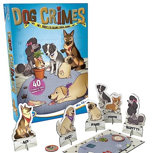 ThinkFun Dog Crimes Logic Game - Engaging Brainteaser for Kids and Adults | Fun Detective Theme | Memory and Reasoning Skill Builder | Unique Artwork | Suitable for Ages 8 and Up - Image 1