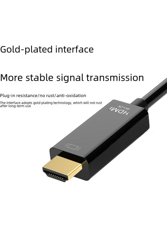 Neutral Dp To Hdmi Cable Host Connection Computer Tv Projector 4k Hd Adapter Cable Large Dp To Hdmi - Image 4