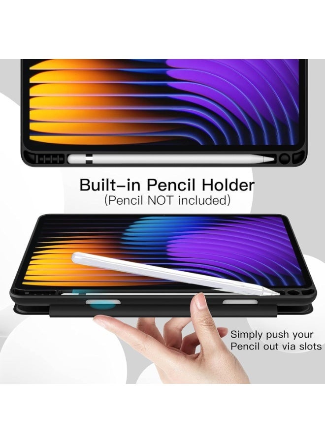 Case Compatible with Hiaomi Mi Pad 7/Mi Pad 7 Pro 11.2 inch  Stand Function, Smart Cover with Auto Sleep Wake, Protective Case in Tpu Anti-Scratch - black - Image 5