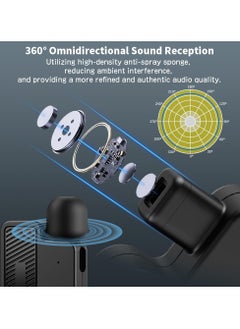 KASTWAVE Wireless Lavalier Microphone with Noise Cancellation, Wireless Microphone, 656 ft Range, 24-Hour Battery, Dual Channel, Compact Lapel Microphone Wireless for Video Recording, Game Live Streaming  - Image 4