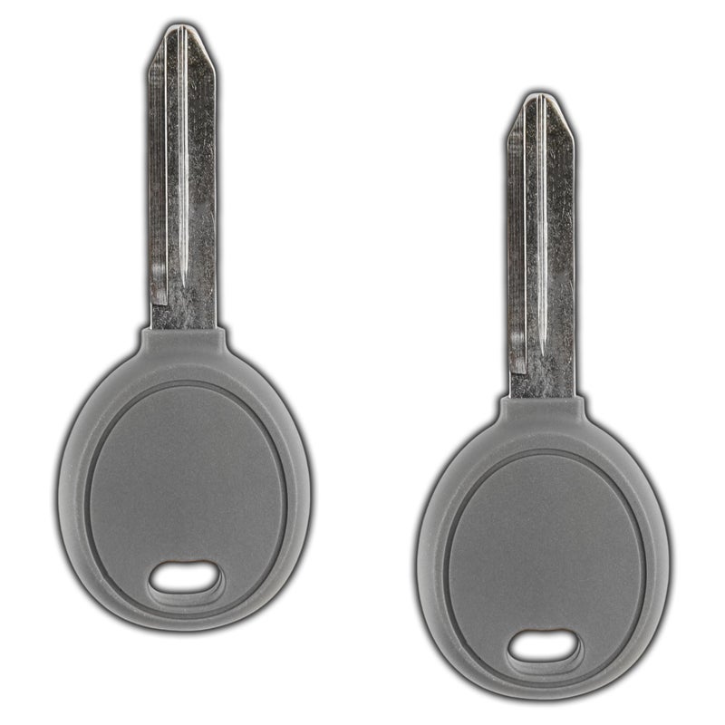 KeylessOption 2x KeylessOption Car Key Replacement for 1998 1999 2000 2001 2002 2003 2004 2005 2006 Chrysler Sebring Town Country Dodge Caravan Durango Ram Jeep Cherokee Wrangler, Y160 4D 64, Self Programming  - Image 1