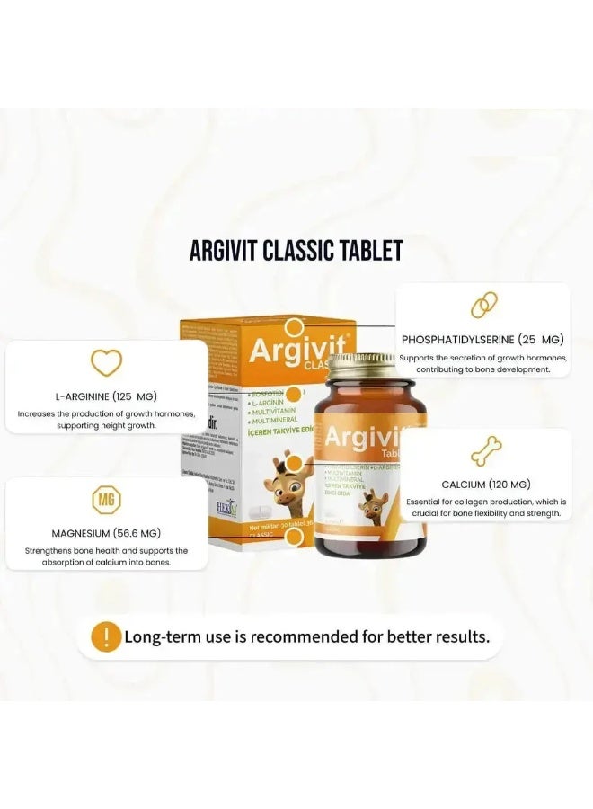 Argivit Classic Tablets (2 Packs) with Focus Tablets – Kids Nutrition & Focus Combo - Image 2