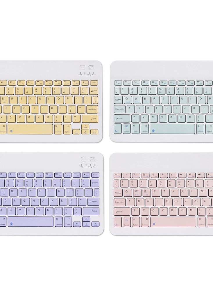 Universal Wireless BT Keyboard Three System Rechargeable Mobilephone Tablet  - Image 2