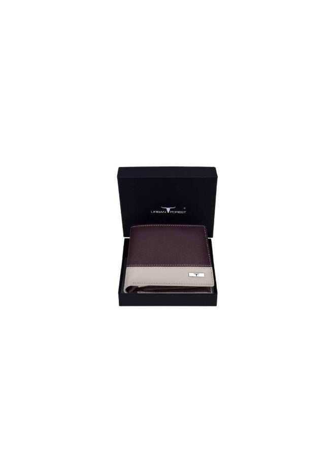 URBANFOREST URBAN FOREST Seattle Brown/Sand Leather Wallet for Men - Image 1