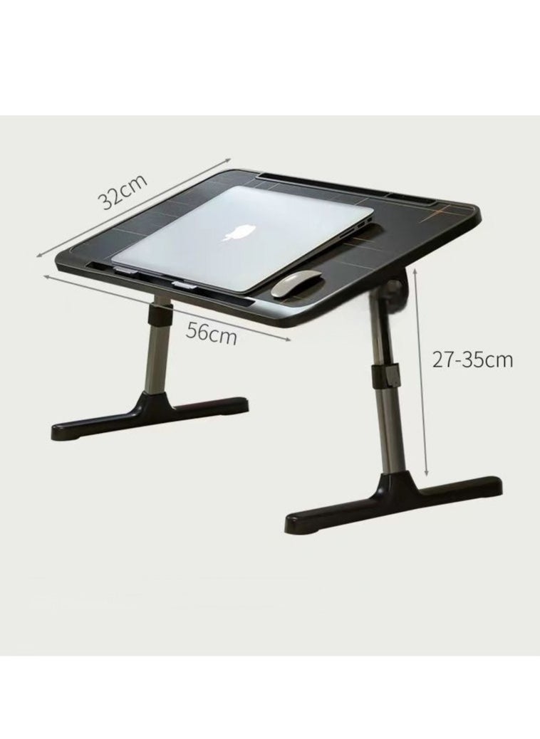 Yara Essentials - Laptop Desk for Bed, Adjustable Laptop Bed Tray Table, Portable Lap Desks with Foldable Legs, Book Slots and Laptop Stand for Sofa Couch Floor - Image 1