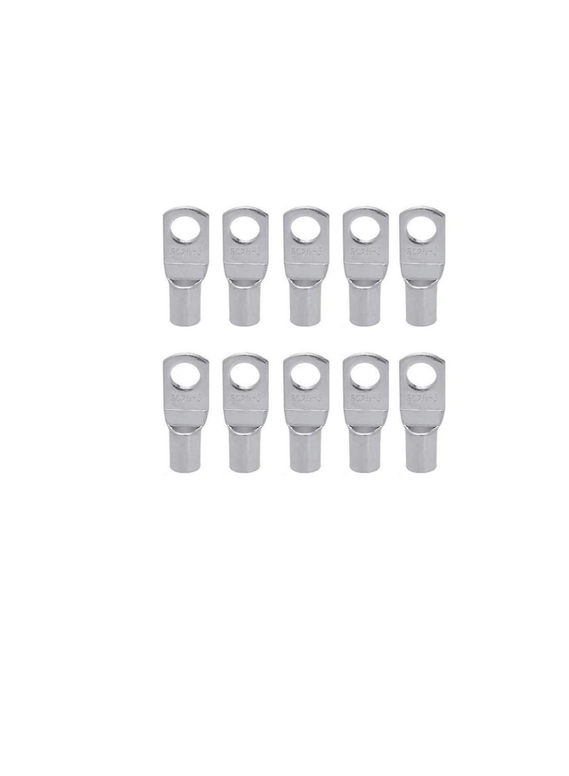 Copper Cable Lugs 10Pcs Set-Wire Terminals, Connector Cable lugs Ring Battery SC Terminals, for Marine, Solar, Automotive, Electric, Home Applications etc (Hole Size 10mm, Cable Size 185mm)  - Image 1
