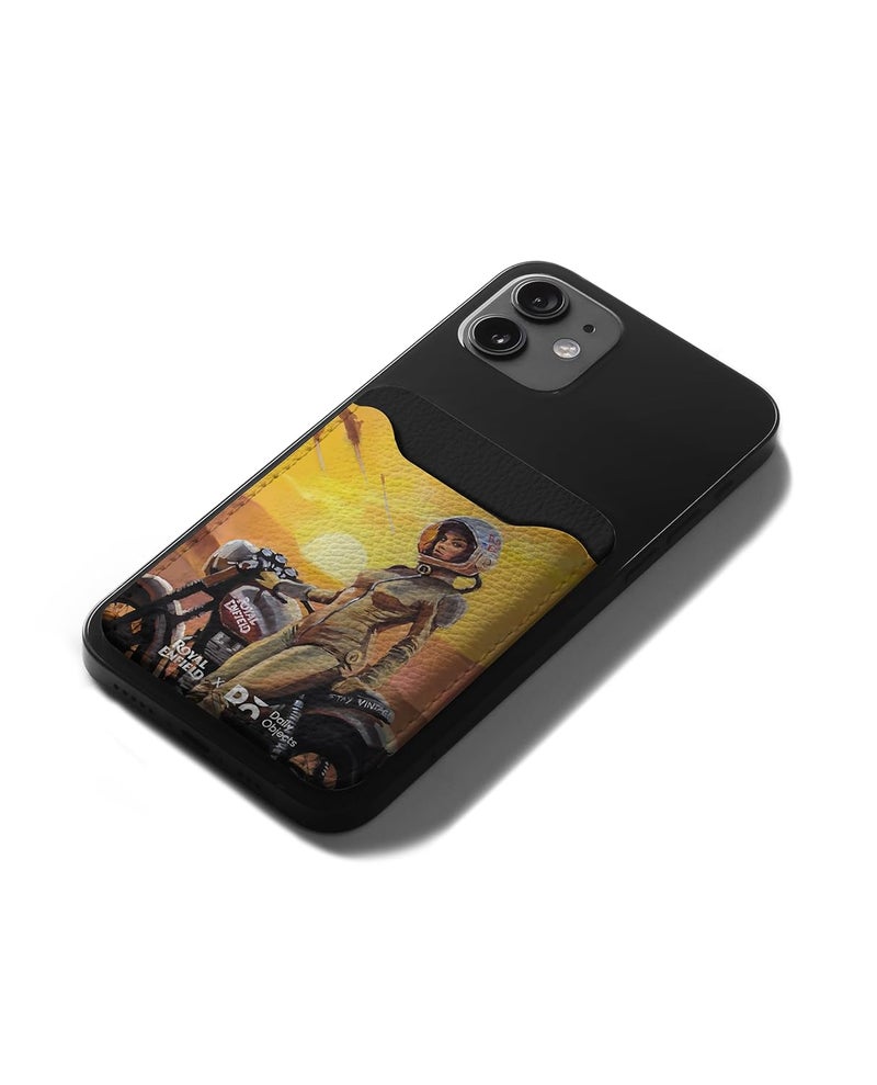 Daily Objects The Future is Classic CardSafe Phone Wallet | Premium Design | Full-Grain Leather | Guys | Card Holder | Dedicated Sleeve - Image 4