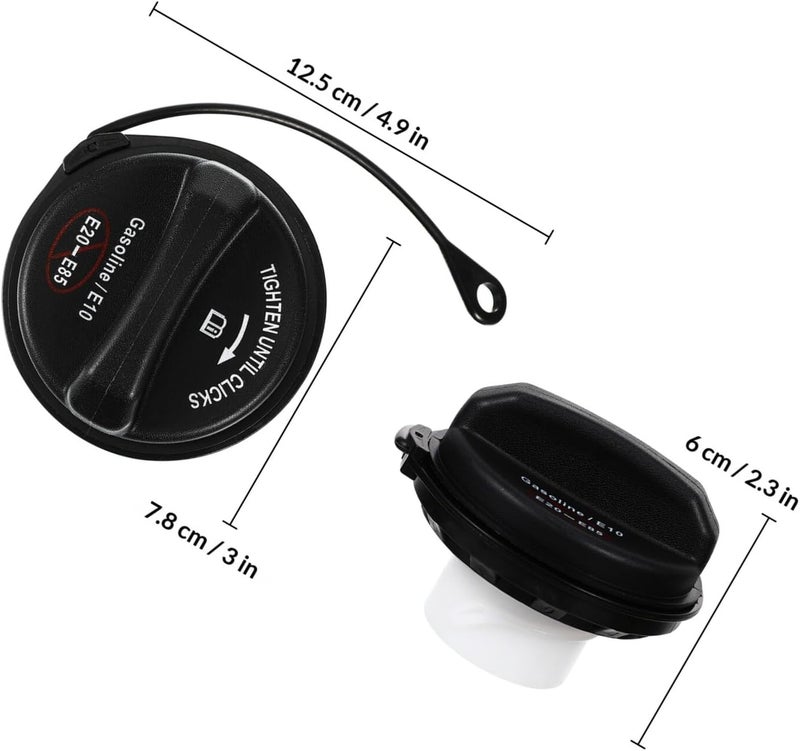 Automotive Gas Tank Cap Replacement Fuel Tank Lid Compatible with Ford for Vehicle Use - Image 2