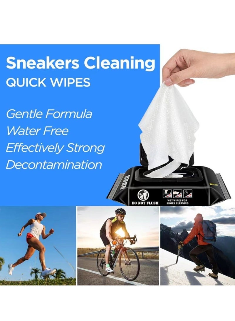 كوغزو مناديل تنظيف الأحذية الجلدية، 30 قطعة، منظف أحذية، مناديل تنظيف الأحذية، مناديل سريعة، للاستخدام مرة واحدة، صديقة للسفر، محمولة، تزيل الأوساخ والبقع، الأفضل للجزمة، الأحذية، الصنادل، والأحذية الطويلة - Image 2