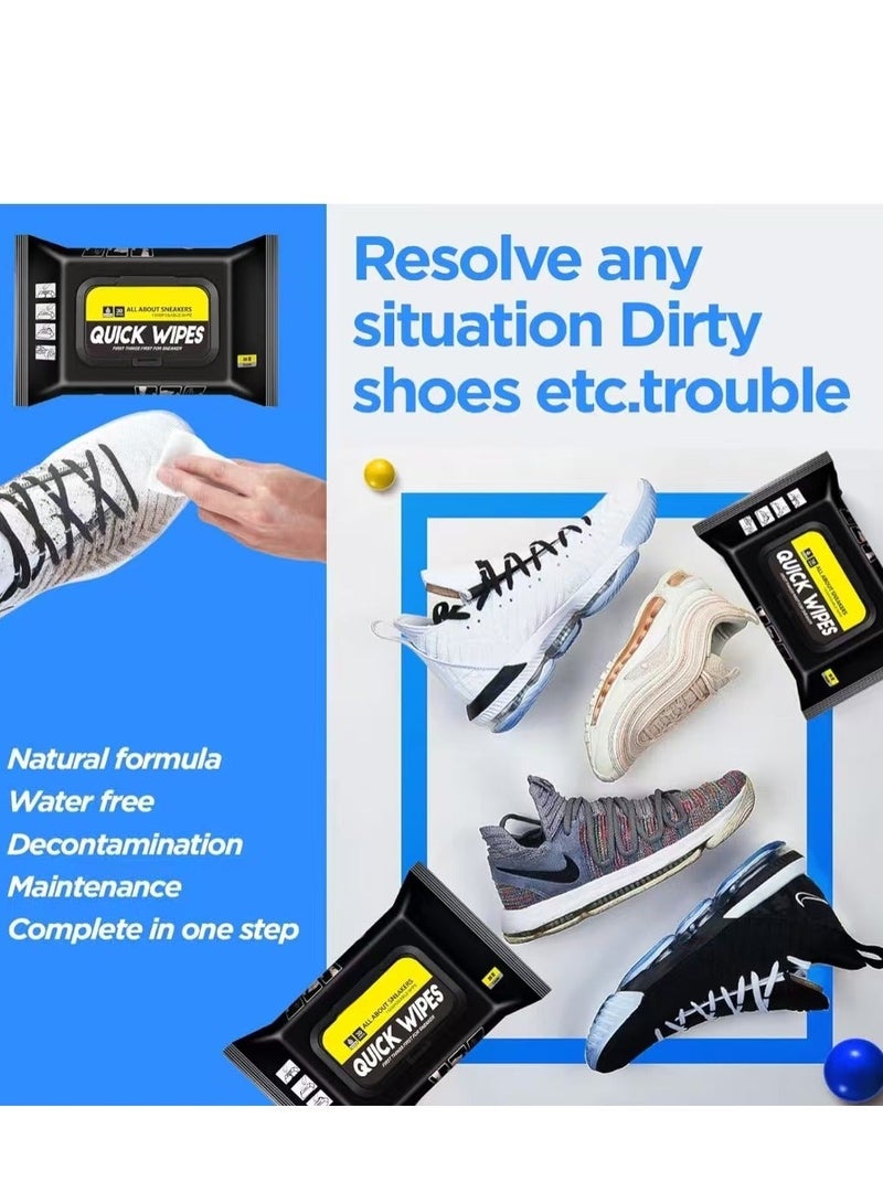 كوغزو مناديل تنظيف الأحذية الجلدية، 30 قطعة، منظف أحذية، مناديل تنظيف الأحذية، مناديل سريعة، للاستخدام مرة واحدة، صديقة للسفر، محمولة، تزيل الأوساخ والبقع، الأفضل للجزمة، الأحذية، الصنادل، والأحذية الطويلة - Image 4