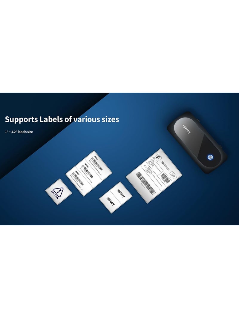 HPRT Thermal Label Printer, Label Printer for Shipping Packages & Small Business, 4×6 Label Maker with High-Speed Printing, Support Windows, Mac, Linux, Compatible with USPS, UPS, Shopify,