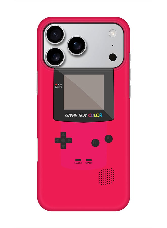 Stylizedd For iPhone 17 Pro Max,Case, [Compatible with MagSafe] Magnetic cover Slim fit Protection Matte, - Gameboy Color - Pink