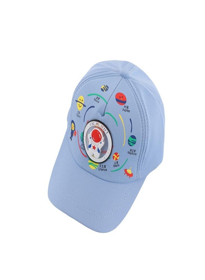 RR DESIGN Kids Space Theme Baseball Cap, Astronaut Bear Design, Adjustable Sun Hat for Ages 1-12, Available in 6 Colours Red - Image 4