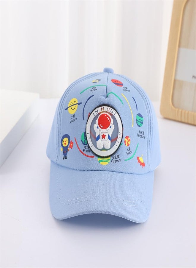 RR DESIGN Kids Space Theme Baseball Cap, Astronaut Bear Design, Adjustable Sun Hat for Ages 1-12, Available in 6 Colours Red - Image 2
