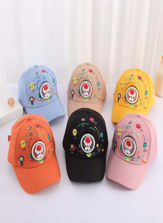 RR DESIGN Kids Space Theme Baseball Cap, Astronaut Bear Design, Adjustable Sun Hat for Ages 1-12, Available in 6 Colours Red - Image 5