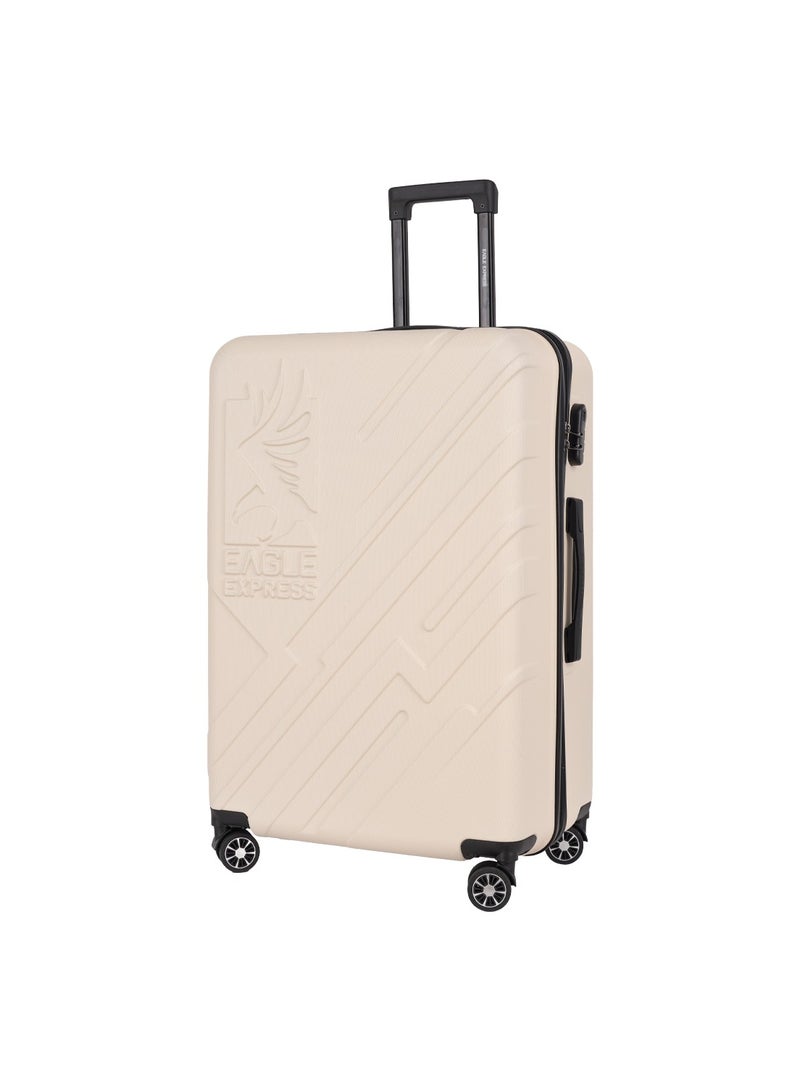 Eagle Express ROBUST ABS HARD TROLLEY 28 Inch OFF WHITE - Image 1