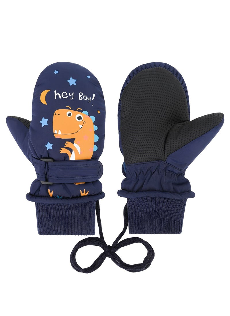 CMGTYYD Kids Ski Gloves Mittens, Waterproof Ice Skating Gloves Children's Winter Warm Snow Gloves Thermal Fleece Gloves Sledding Snowboard Skating Cycling Running and Outdoor Activities For 2-10 Years  - Image 1