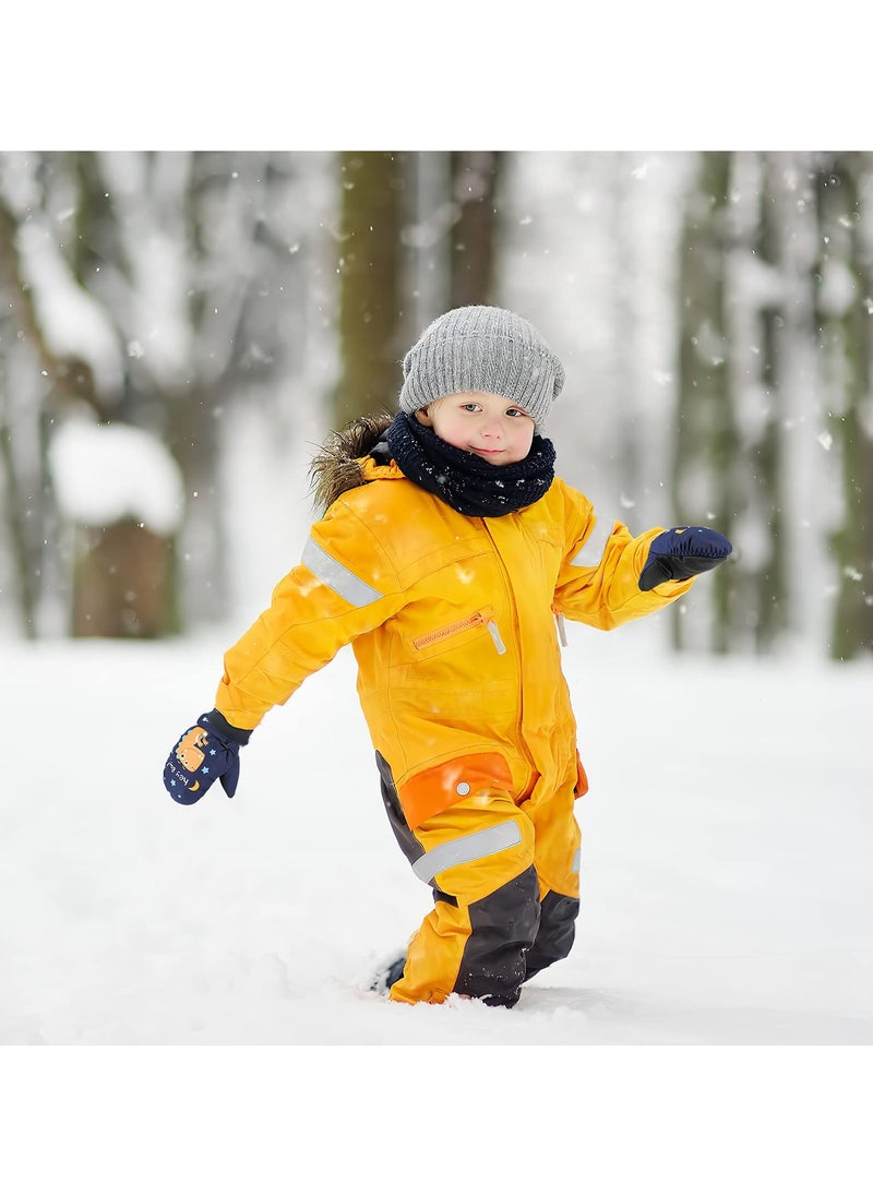 CMGTYYD Kids Ski Gloves Mittens, Waterproof Ice Skating Gloves Children's Winter Warm Snow Gloves Thermal Fleece Gloves Sledding Snowboard Skating Cycling Running and Outdoor Activities For 2-10 Years  - Image 5