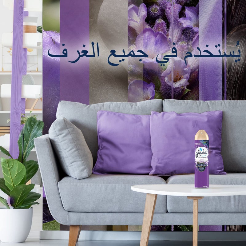 Glade lavender air freshener 300 ml Instantly eliminates tough odours fills your home with Lavender fragrance leaves rooms smelling fresh all day - Image 3