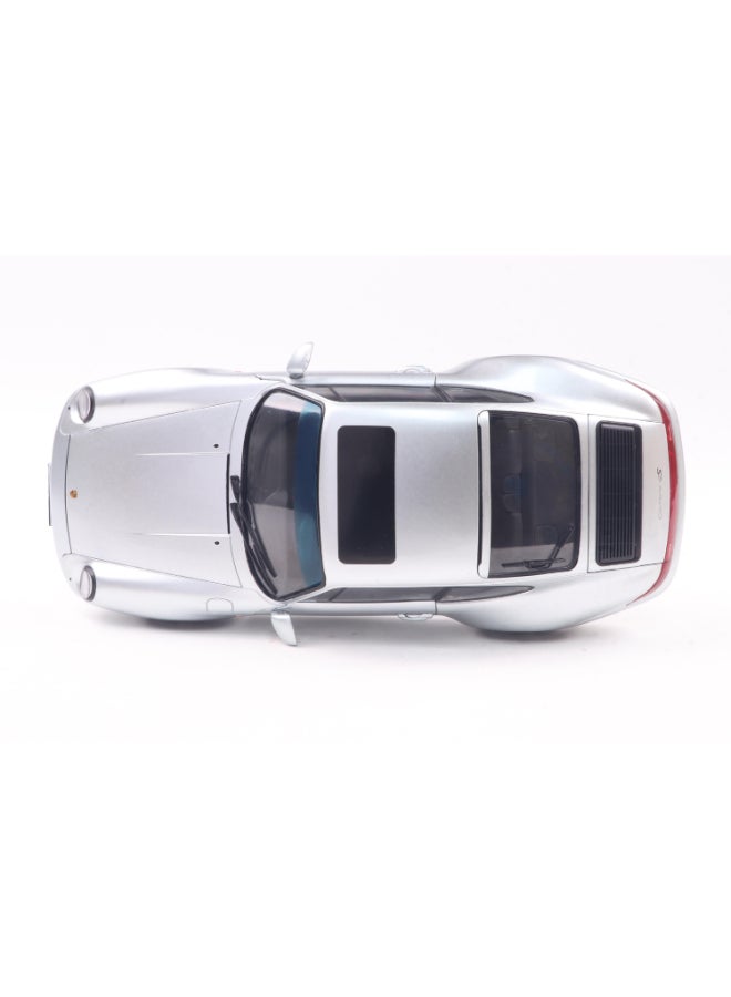 Solido Porsche 911 (993) 4S Polar Silver 1996 Diecast Model Car, 1:18 Scale, Opening Front Doors, Steerable Wheels, Official Porsche Collector Display Model, - Image 2