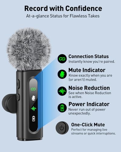 GoorDik USB C Lavalier Microphone Wireless Mini Mic for Type-C Android Phone/Tablet/PC Video Recording Clip-on Mics with Rotatable Clip&Denoise Recording, Ideal for Vlog Tiktok Youtube Podcast Content Creator - Image 4