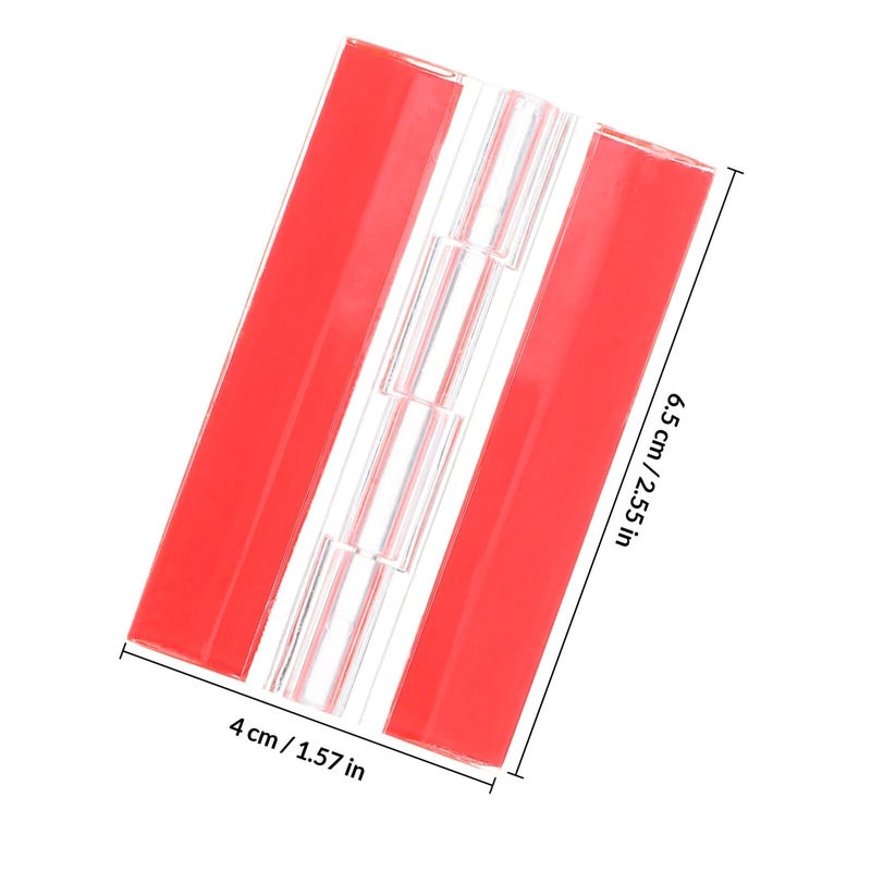 4PCS Self Adhesive Folding Hinges 65mm X 40mm Strong Plastic for Small Cabinets Glass Doors Jewelry Boxes - Image 3