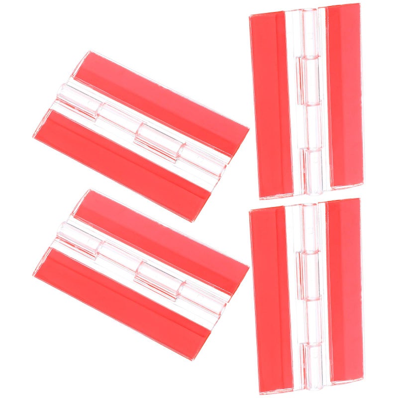 4PCS Self Adhesive Folding Hinges 65mm X 40mm Strong Plastic for Small Cabinets Glass Doors Jewelry Boxes - Image 2