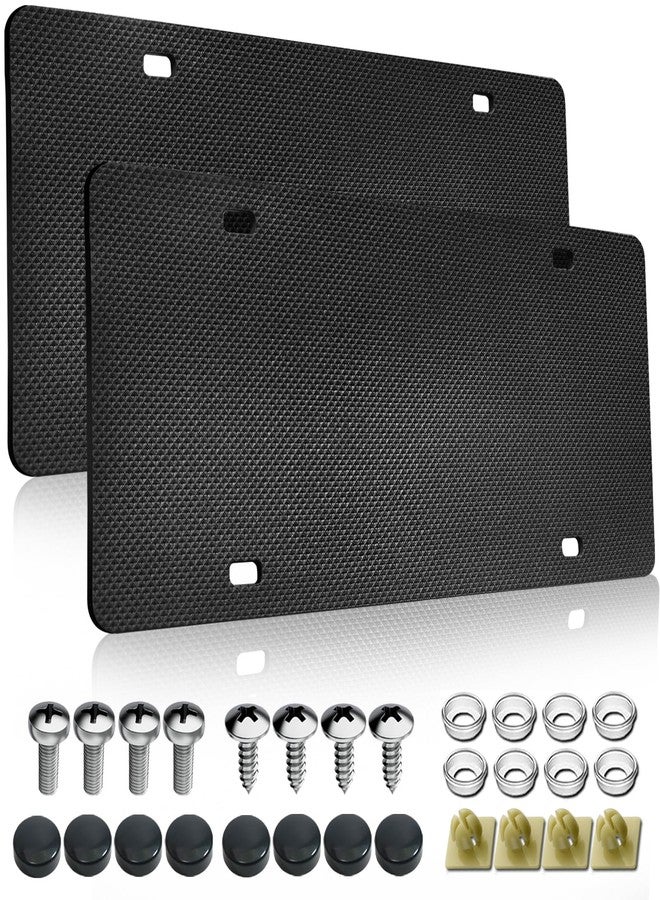NJNYLLC License Plate Anti Rattle Pads 2 Pack - EVA Foam Shockproof Padding for Noise Reduction & Protection, Universal Fit 12x6 US Cars/SUVs - Image 1
