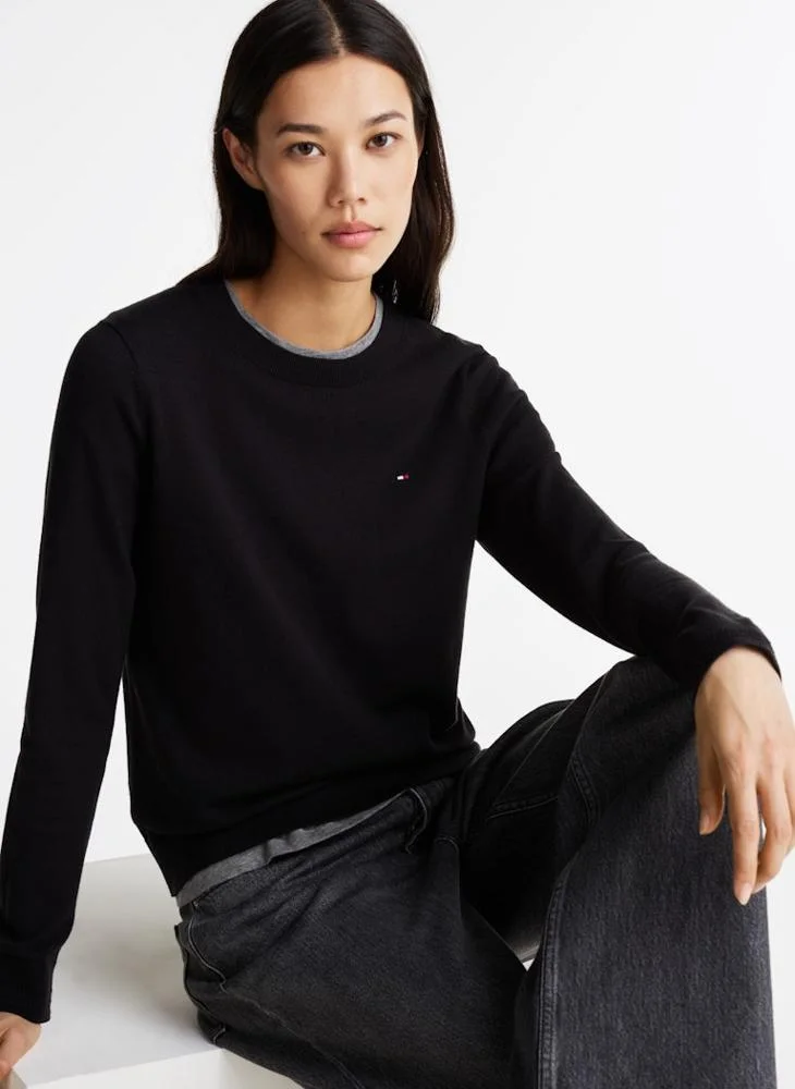 TOMMY HILFIGER Logo Crew Neck Sweater
