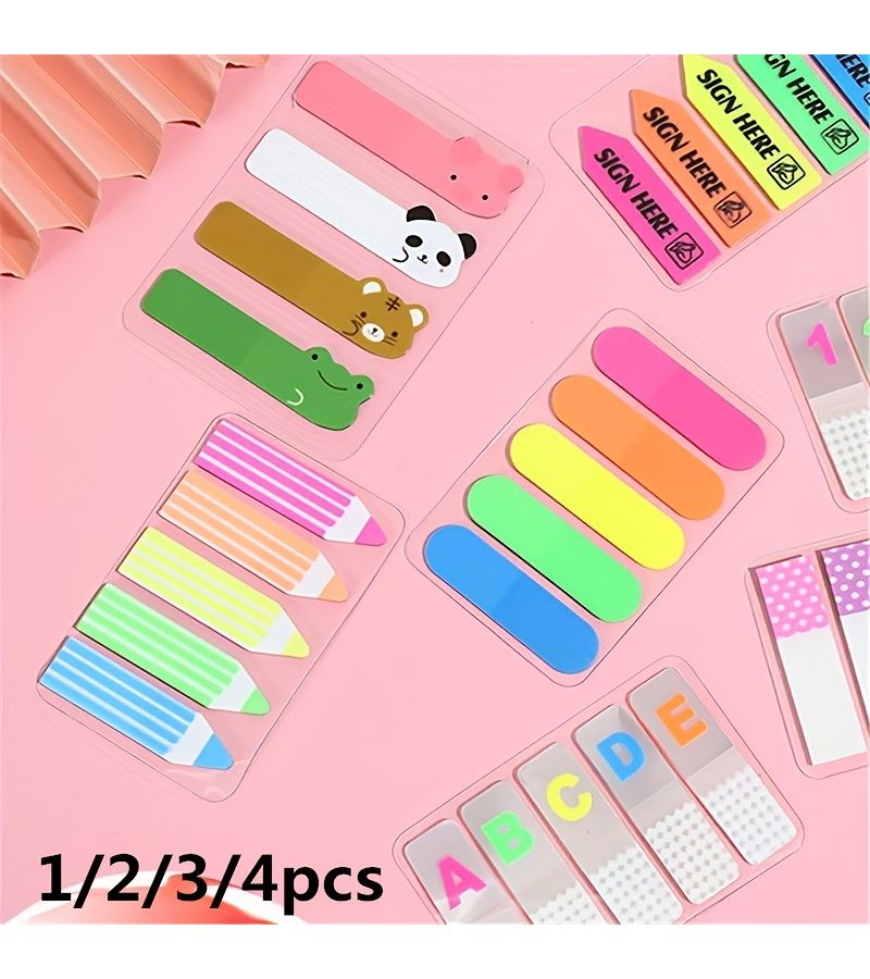 Cute Sticky Notes 1pcs Style B Colorful Design For Messages Office Markers Indexing Office Supplies Stationery - Image 5