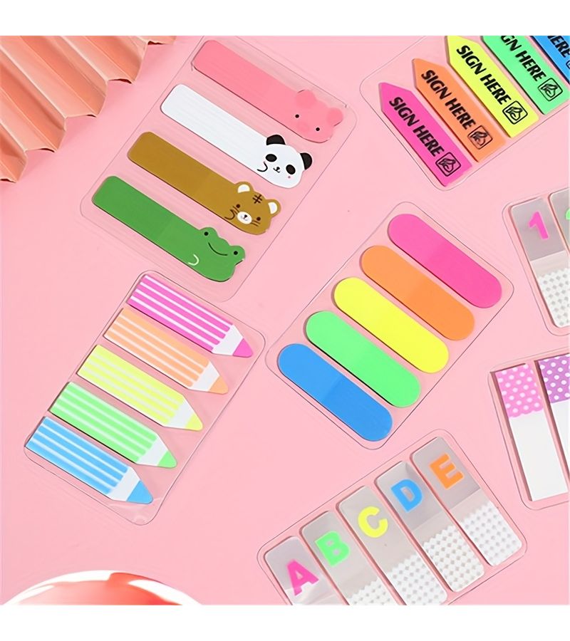Cute Sticky Notes 1pcs Style B Colorful Design For Messages Office Markers Indexing Office Supplies Stationery - Image 4