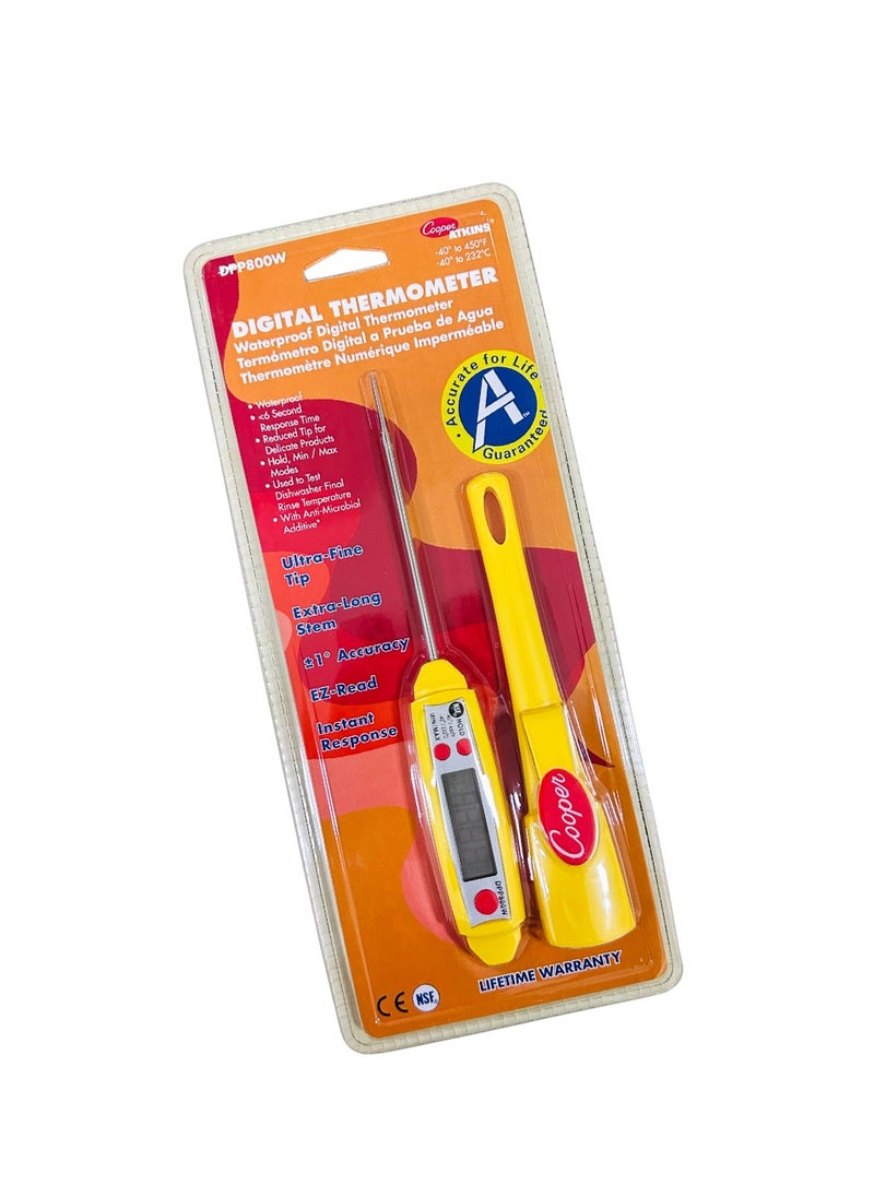 YASHTECH DPP800 Pocket Test Thermometer, Fast, Accurate Temperature Reading with Large LCD, -40/450° F Temperature Range, 1 Piece  - Image 1