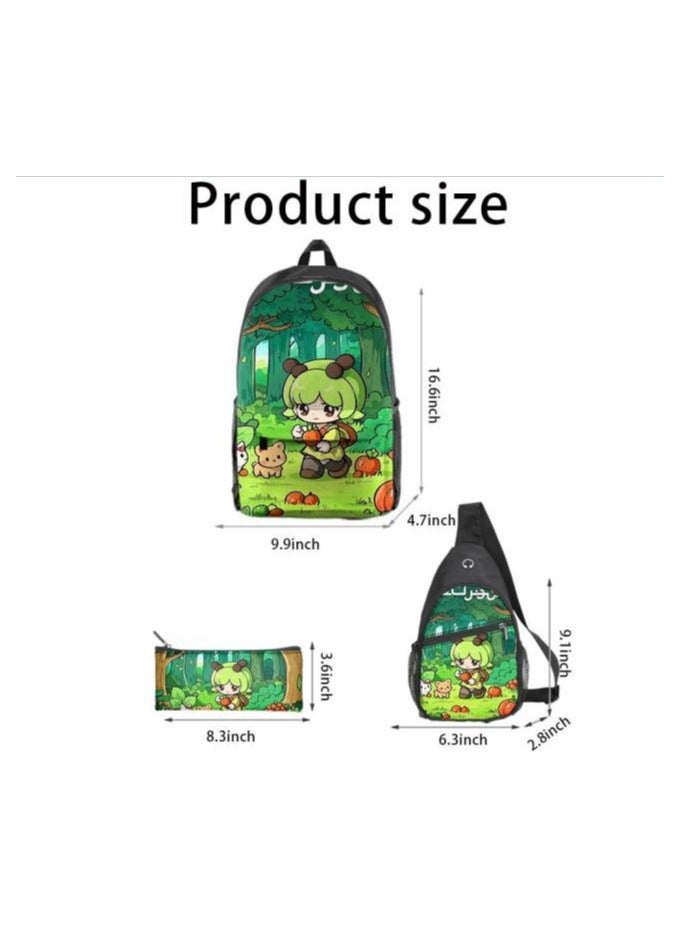 Universal cartoon new three-piece schoolbag - 973