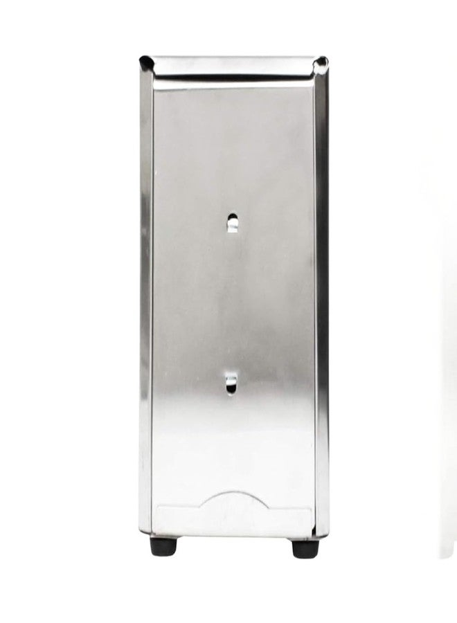 TrueCraftware- 3-3/4" x 4-1/2" x 7-1/2" Stainless Steel Napkin Dispenser Dual Side Tall Fold with Polished Finish - Table Top Napkin Dispenser for Kitchen Dining Table Suitable for All Dining Room - Image 3
