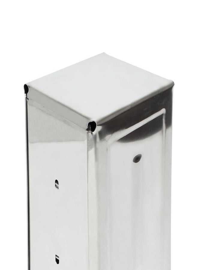 TrueCraftware- 3-3/4" x 4-1/2" x 7-1/2" Stainless Steel Napkin Dispenser Dual Side Tall Fold with Polished Finish - Table Top Napkin Dispenser for Kitchen Dining Table Suitable for All Dining Room - Image 4